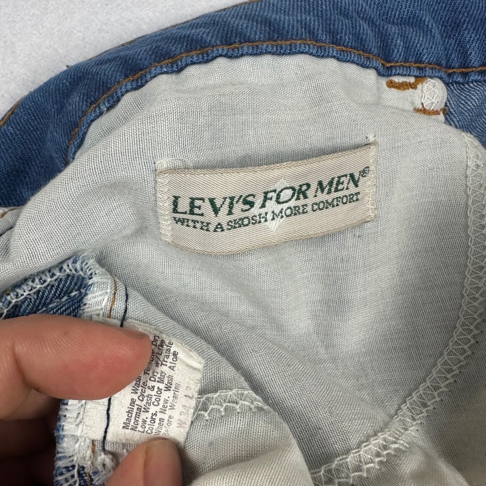 Vintage Levis Skosh More Comfort Orange Tab Jeans Size 33x31 - Picture 3 of 7